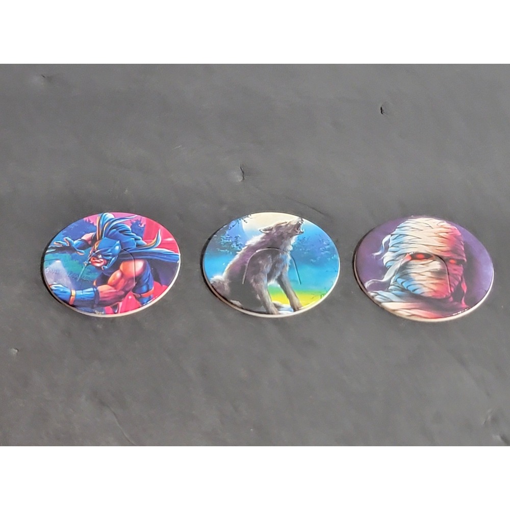 Vintage‎ Goosbumps Books POGS Disks Lot Of 3 1990s Cap Game R L Stine